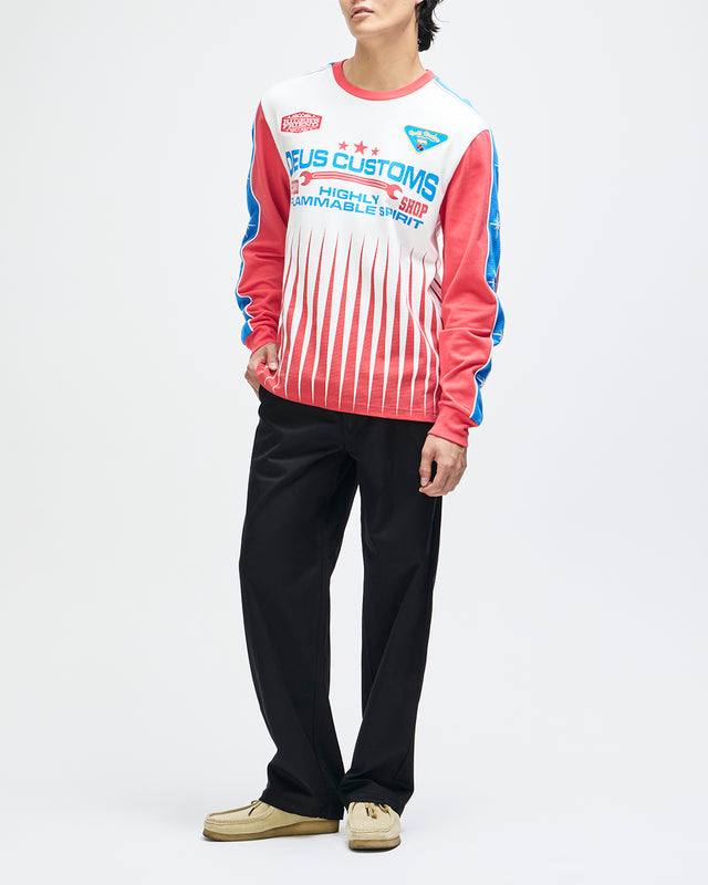 Trife Life Moto Jersey - Tofu White