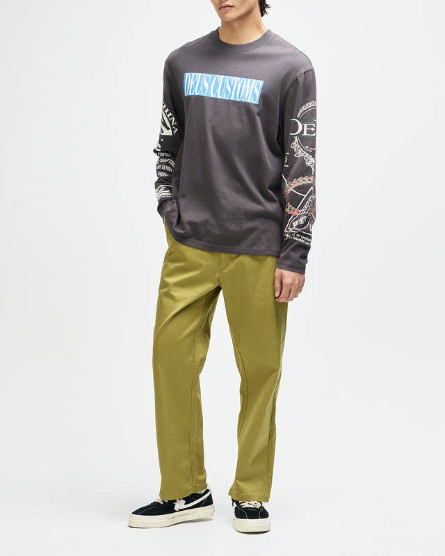 Sundance Ls Tee - Anthracite Grey