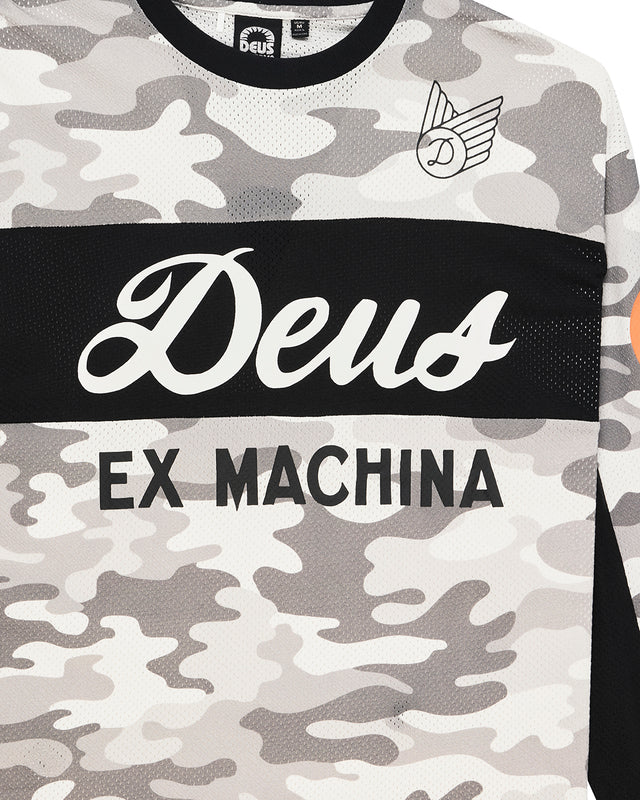 Ombre Moto Jersey - Grey Camo