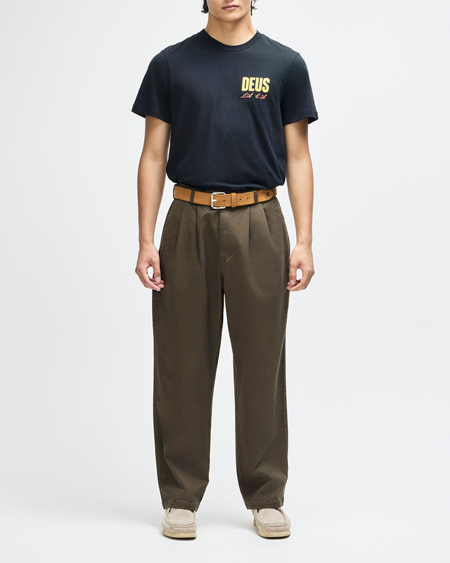 Otto Pleated Pant - Olive