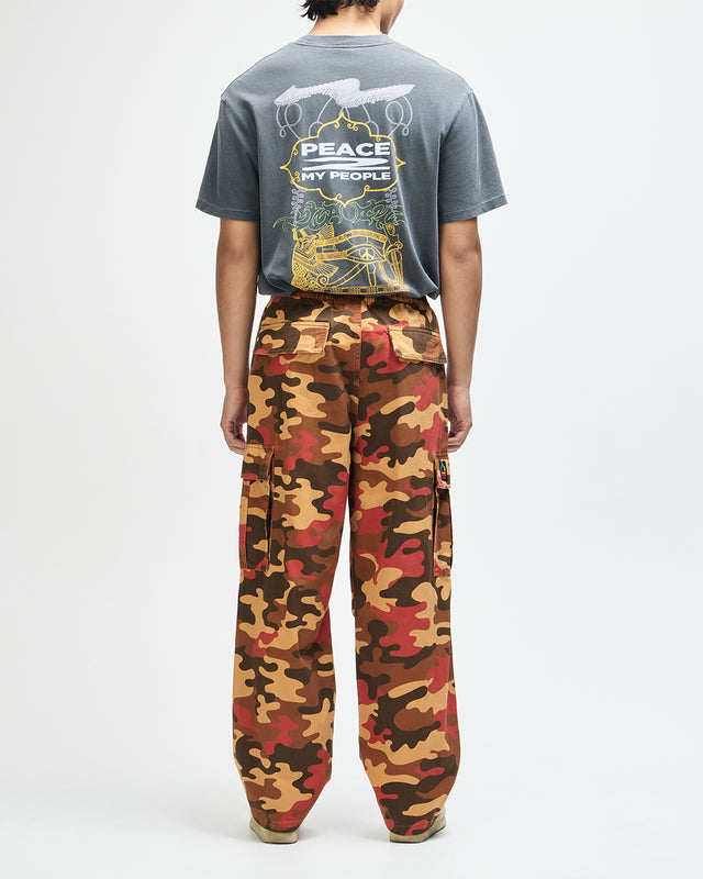 Ombre Cargo Pant - Rust Camo