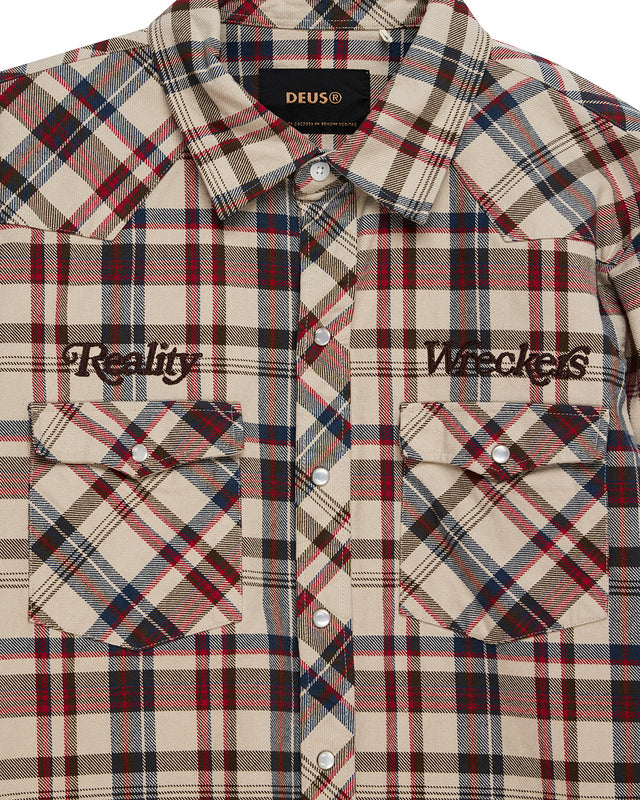 Reality Wreckers Check Shirt - Natural Check