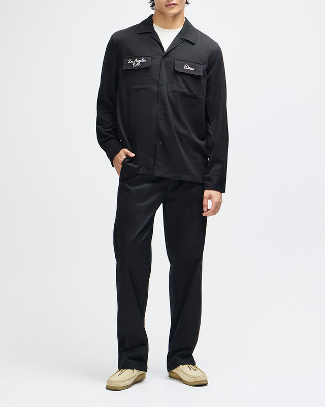 Forbidden Fruit Bowling Shirt - Black