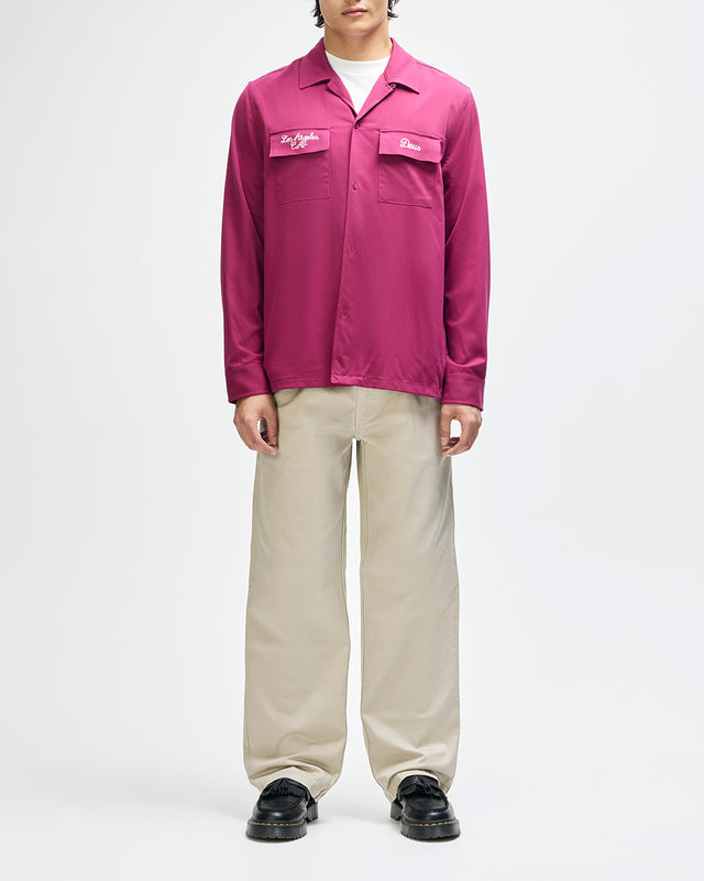 Forbidden Fruit Bowling Shirt - Burgundy