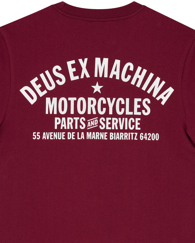 Biarritz Address Tee - Burgundy