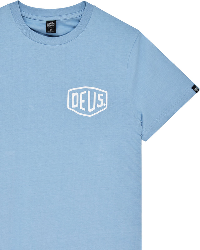 Camperdown Address Tee - Glacier Blue