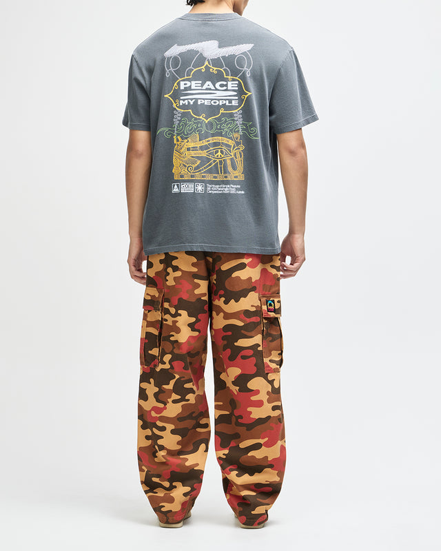 Easy Peacey Tee - Anthracite Grey