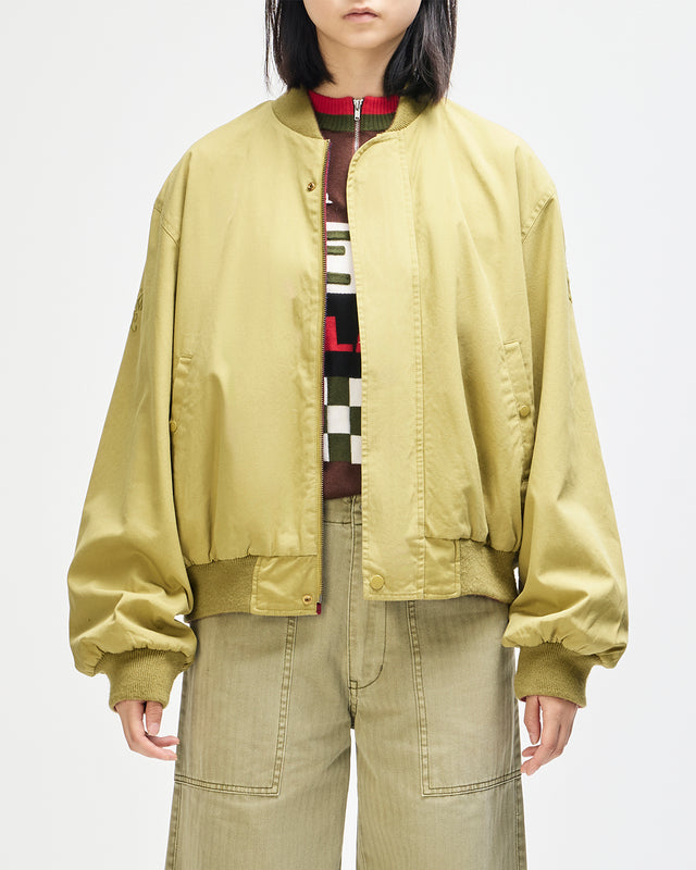 Pendula Reversible Jacket - Willow Green-Blanket Red