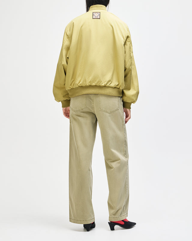Pendula Reversible Jacket - Willow Green-Blanket Red