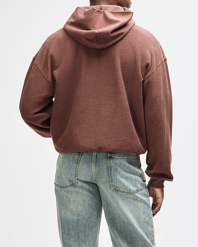 Unfinished Hoodie - Downtown Brown