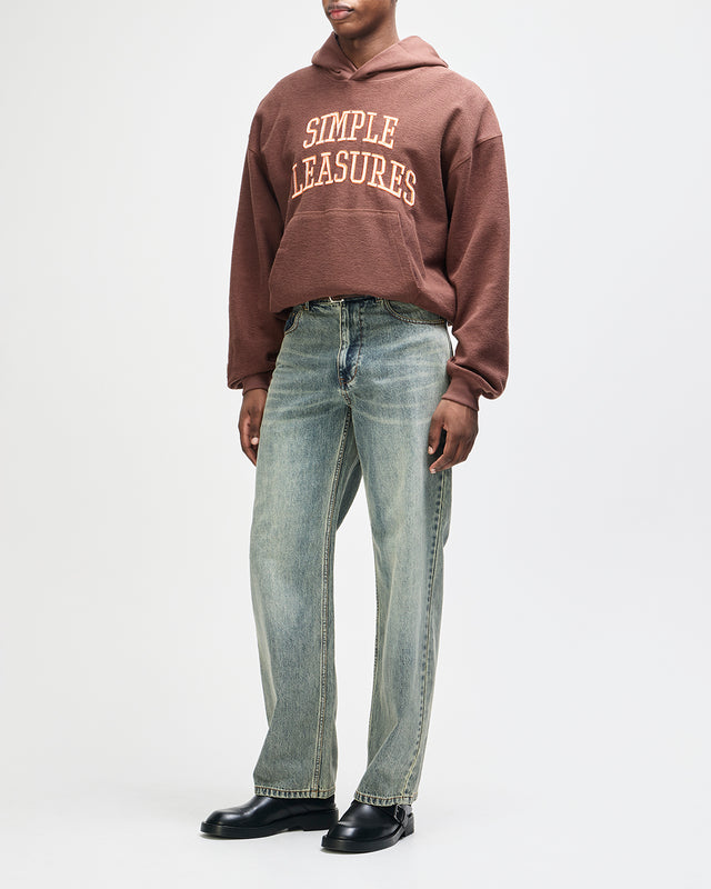 Unfinished Hoodie - Downtown Brown