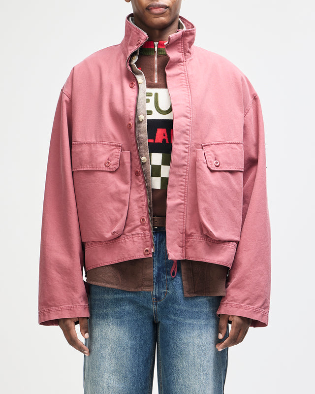 common-state-jacket-overdyed-red