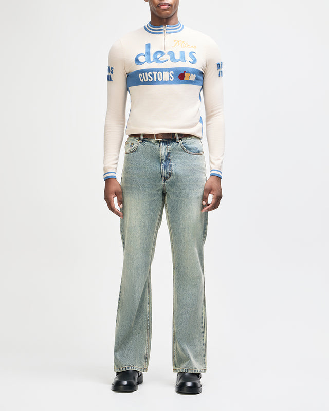 Henzen LS Knit Jersey - Tofu White