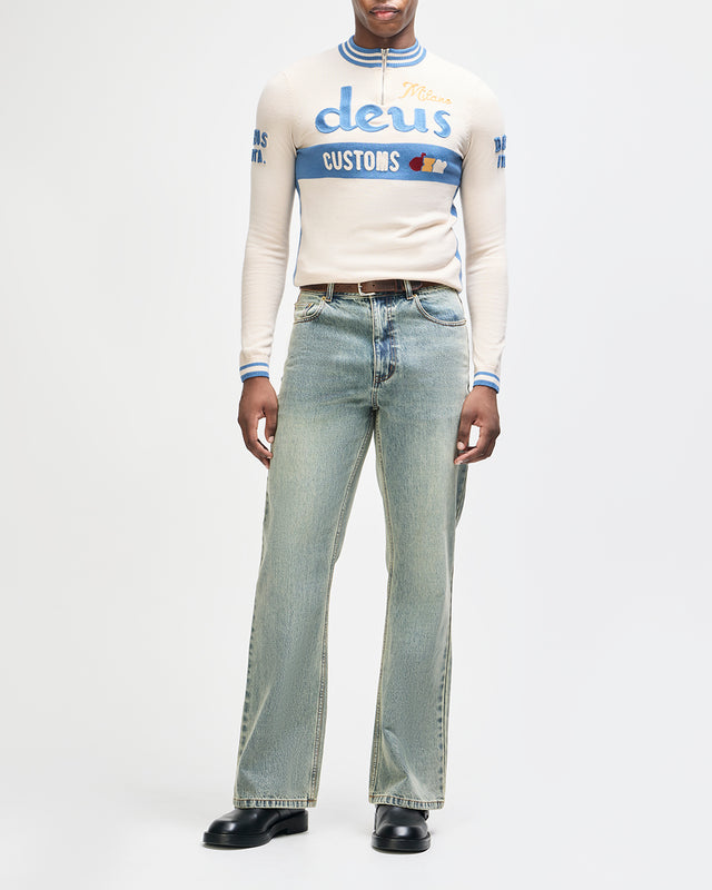 Henzen LS Knit Jersey - Tofu White