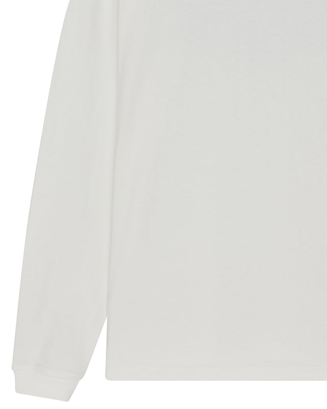 Smile Os Ls Tee - Vintage White