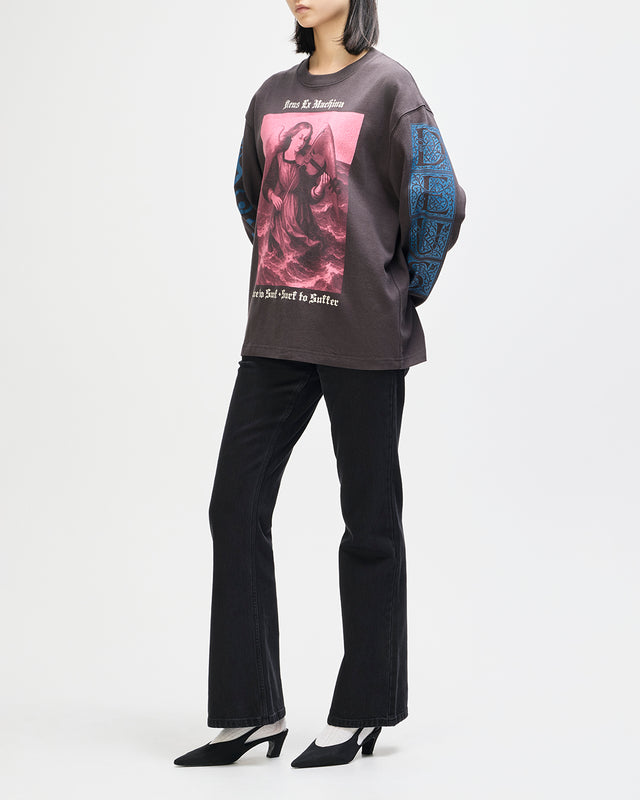 Swell Maps Os Ls Tee - Anthracite Grey
