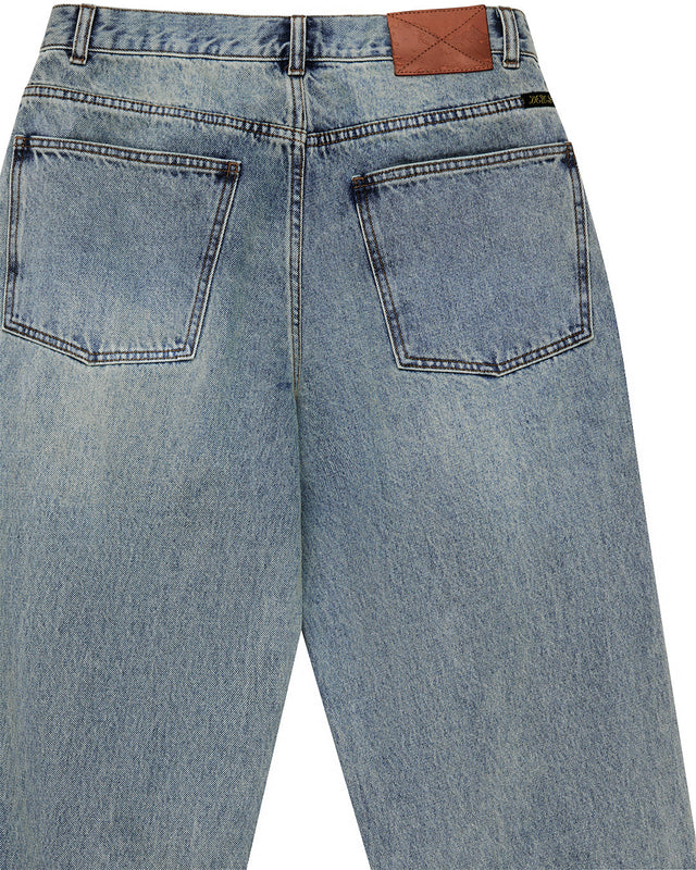True Line Straight Jean - Washed Indigo