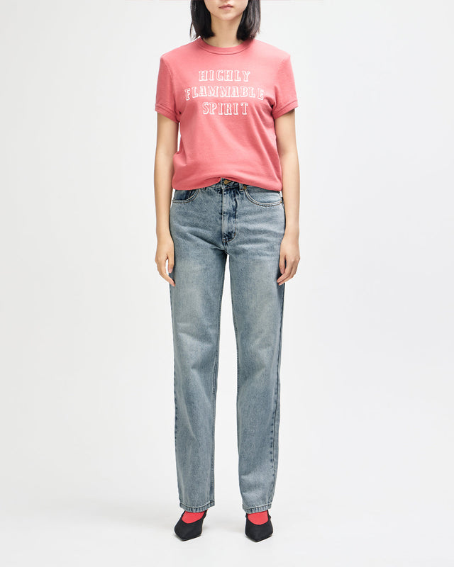 True Line Straight Jean - Washed Indigo