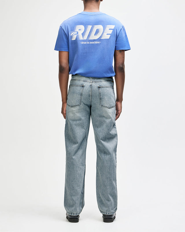 True Line Straight Jean - Washed Indigo