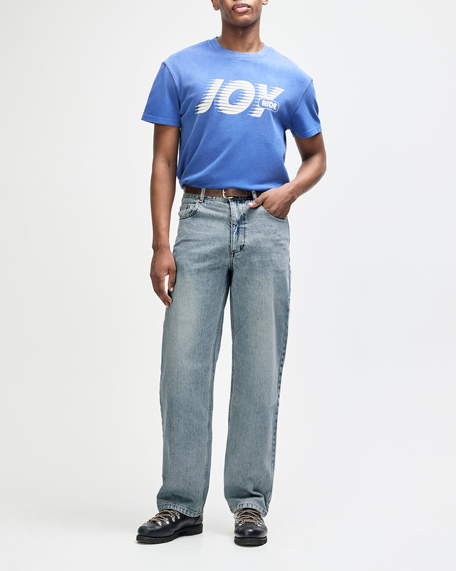 True Line Straight Jean - Washed Indigo