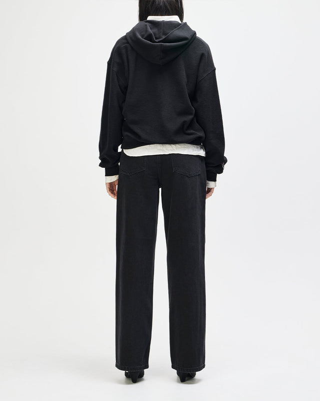 Drift Line Wide Jean - Washed Black
