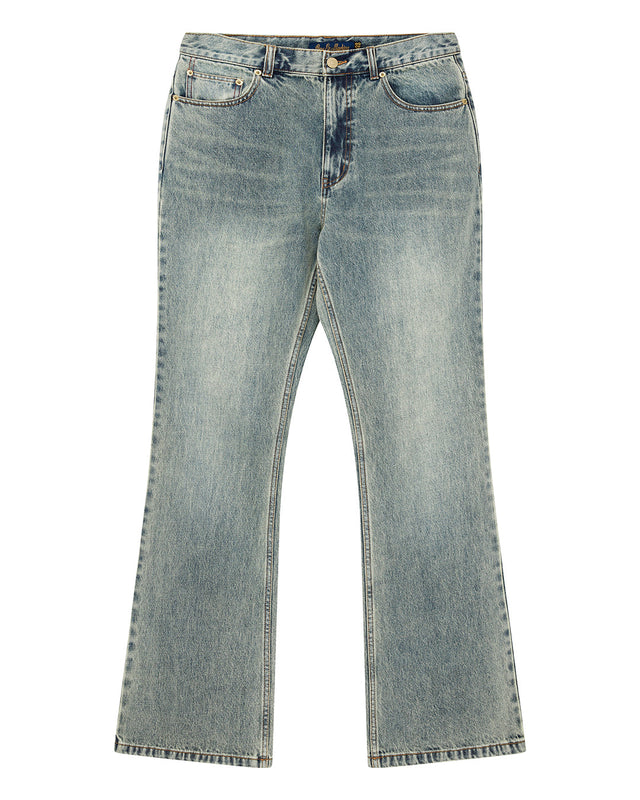 Curve Line Bootcut Jean - Dirty Denim
