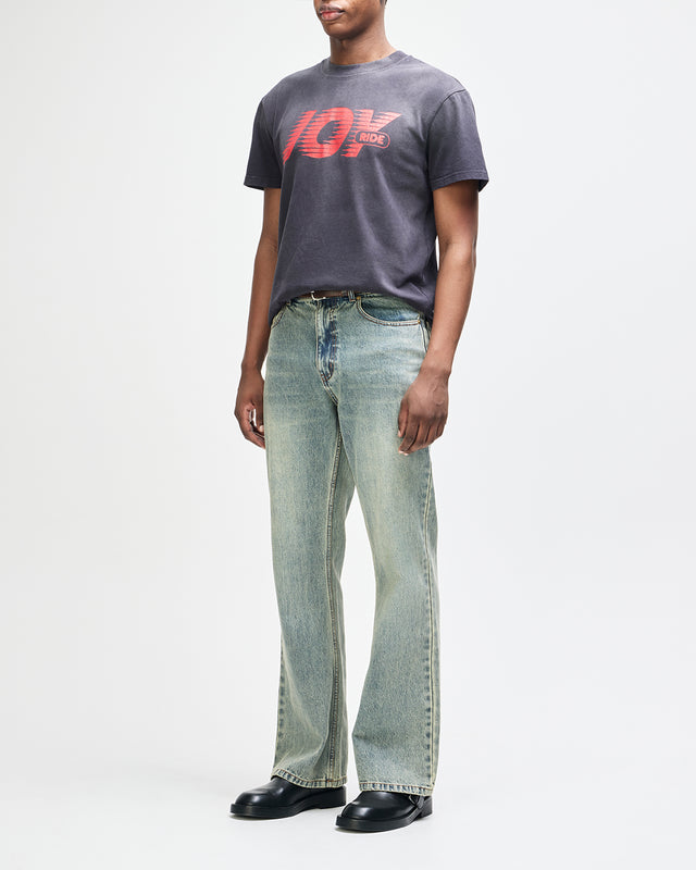 Curve Line Bootcut Jean - Dirty Denim