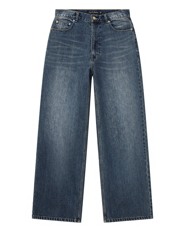 Drift Line Wide Jean - Mid Indigo