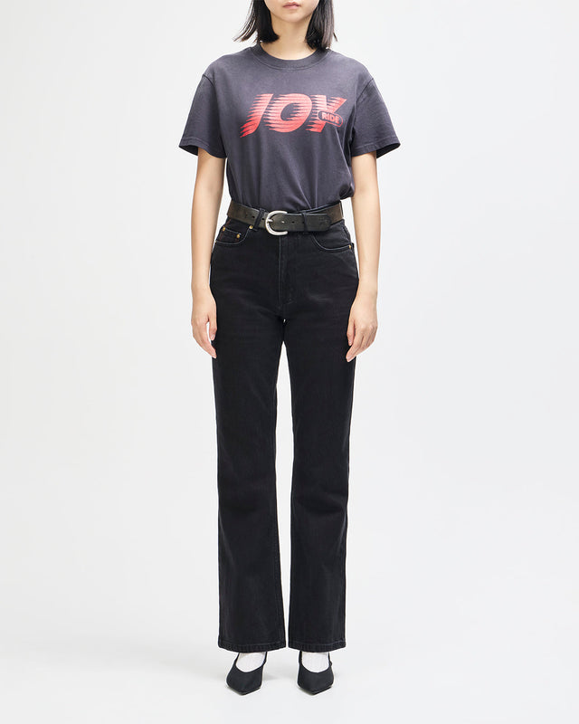 Curve Line Bootcut Jean - Washed Black