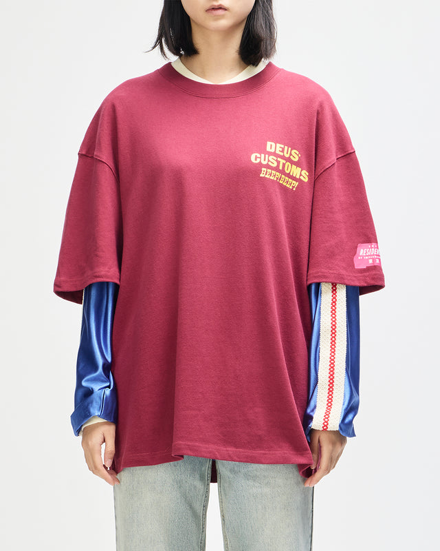 Bloomers Os Tee - Biking Red