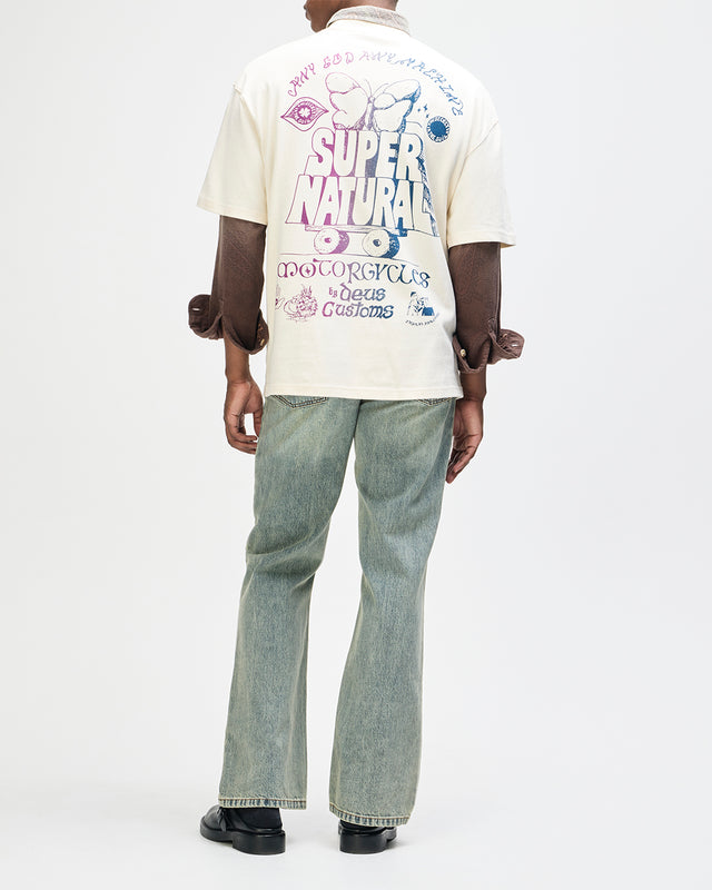 Temple Torque Os Tee - Dirty White