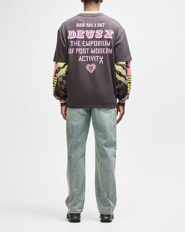 Upstairs Os Tee - Anthracite Grey