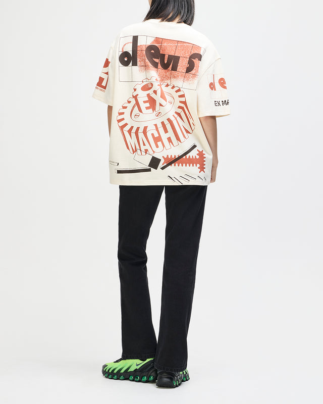 Merz Oversized Tee - Dirty White