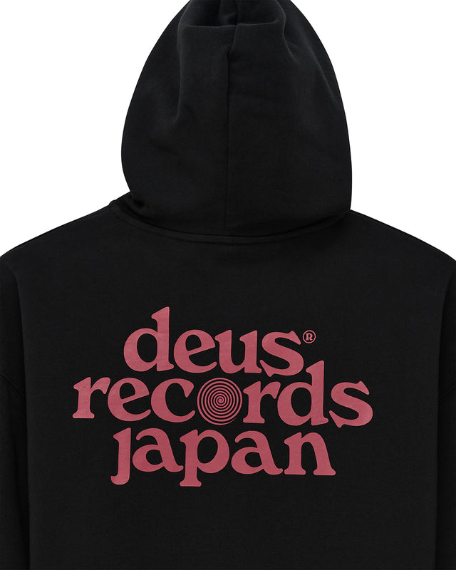 Strata Zip Hoodie - Black