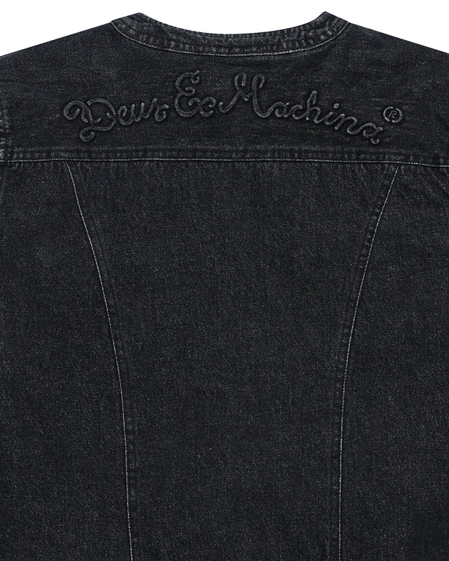 Br 163 Reversible Denim Jacket - Phantom-Black