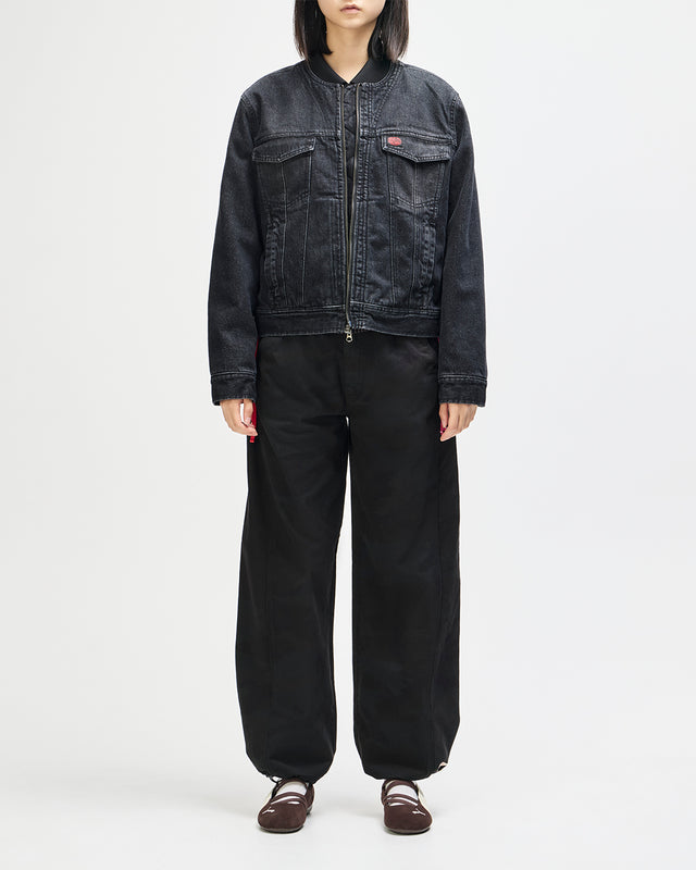 Br 163 Reversible Denim Jacket - Phantom-Black