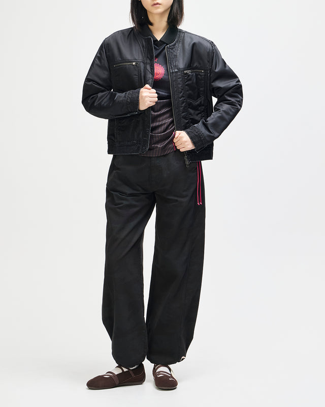 Br 163 Reversible Denim Jacket - Phantom-Black
