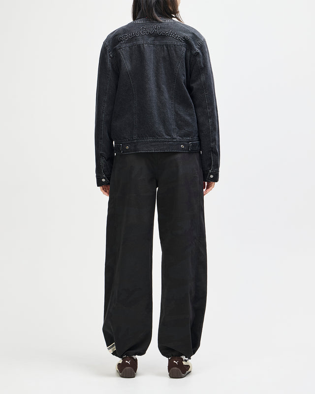 Br 163 Reversible Denim Jacket - Phantom-Black