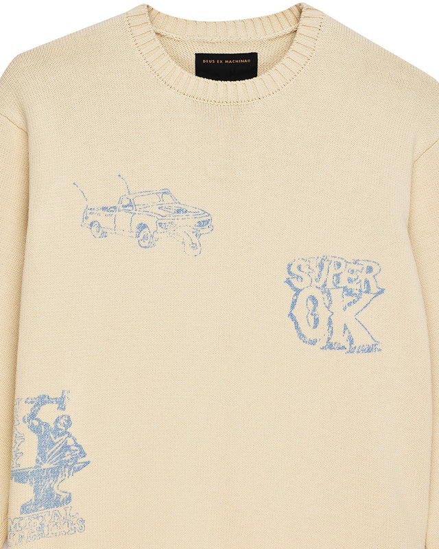 Everywhere Knit - Cream-Chambray