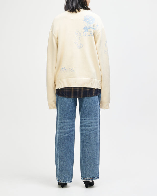 Everywhere Knit - Cream-Chambray