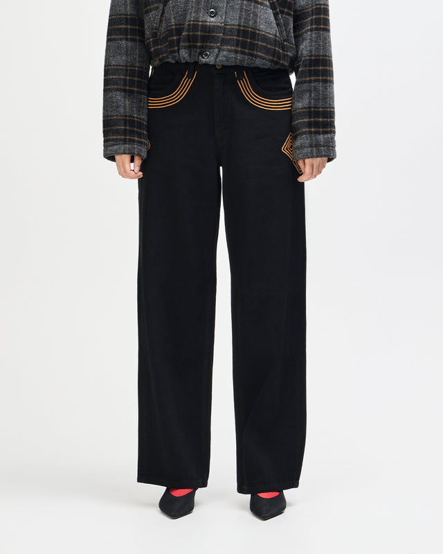 Bonham Embro Jean - Phantom Black