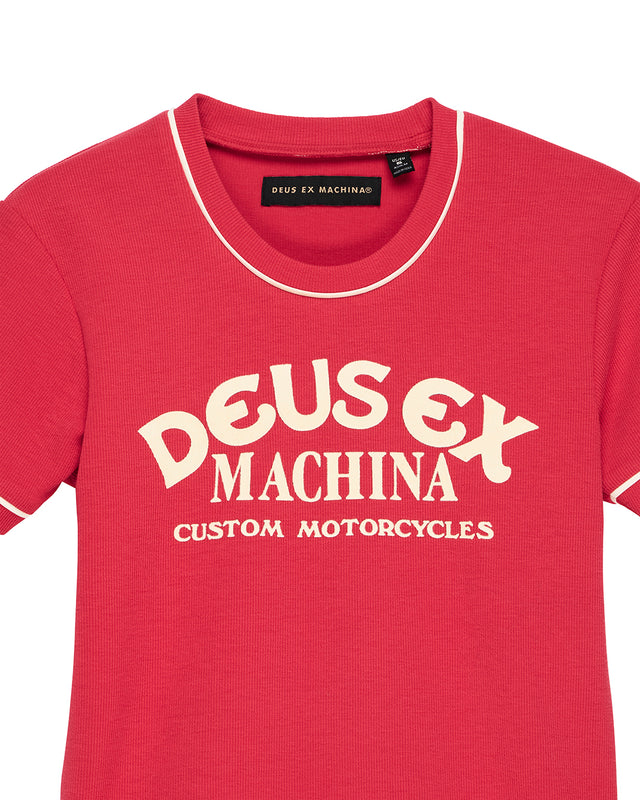 Lost World Tee - Poinsettia Red