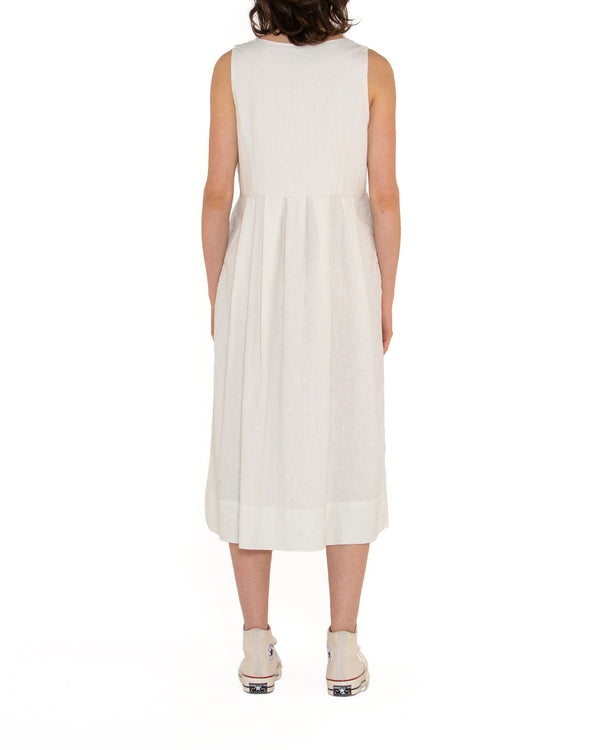 Amelia Dress (Relaxed Fit) - Natural|Model