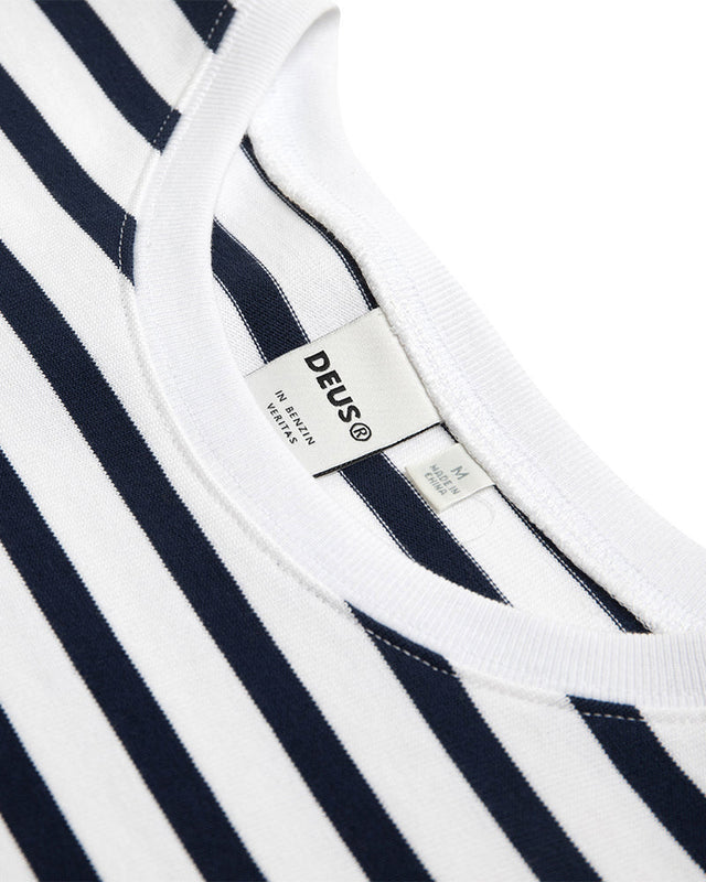 Minnie Stripe Tee (Relaxed Fit) - Navy / White