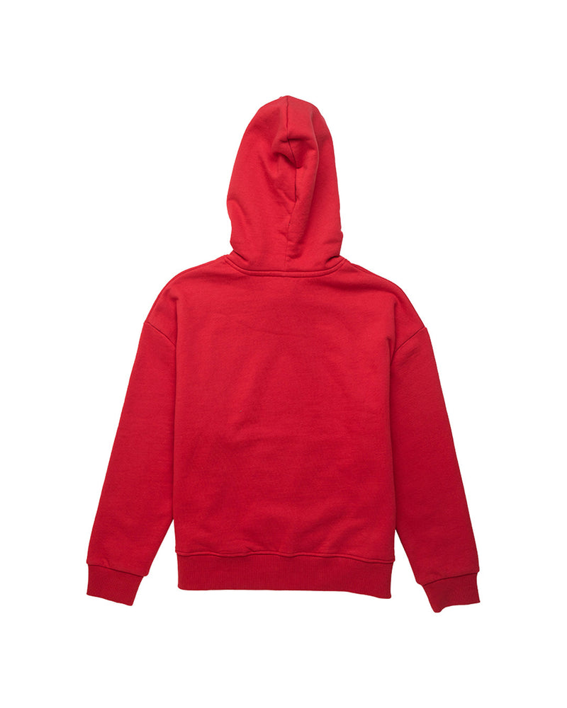 True Romance Hoodie (Oversized Fit) - Rocco Red|Flatlay