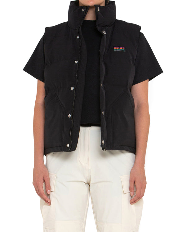 Cadettes Puffer Vest - Black|Model