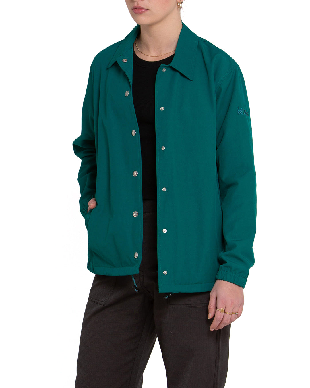 Dark green outlet coach jacket