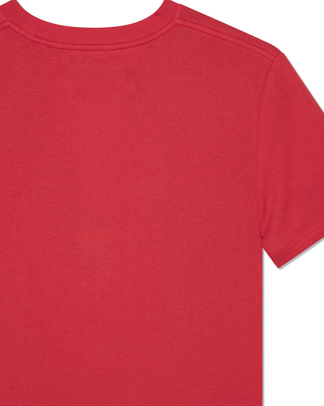 Bird Scratch Tee - Poinsettia Red
