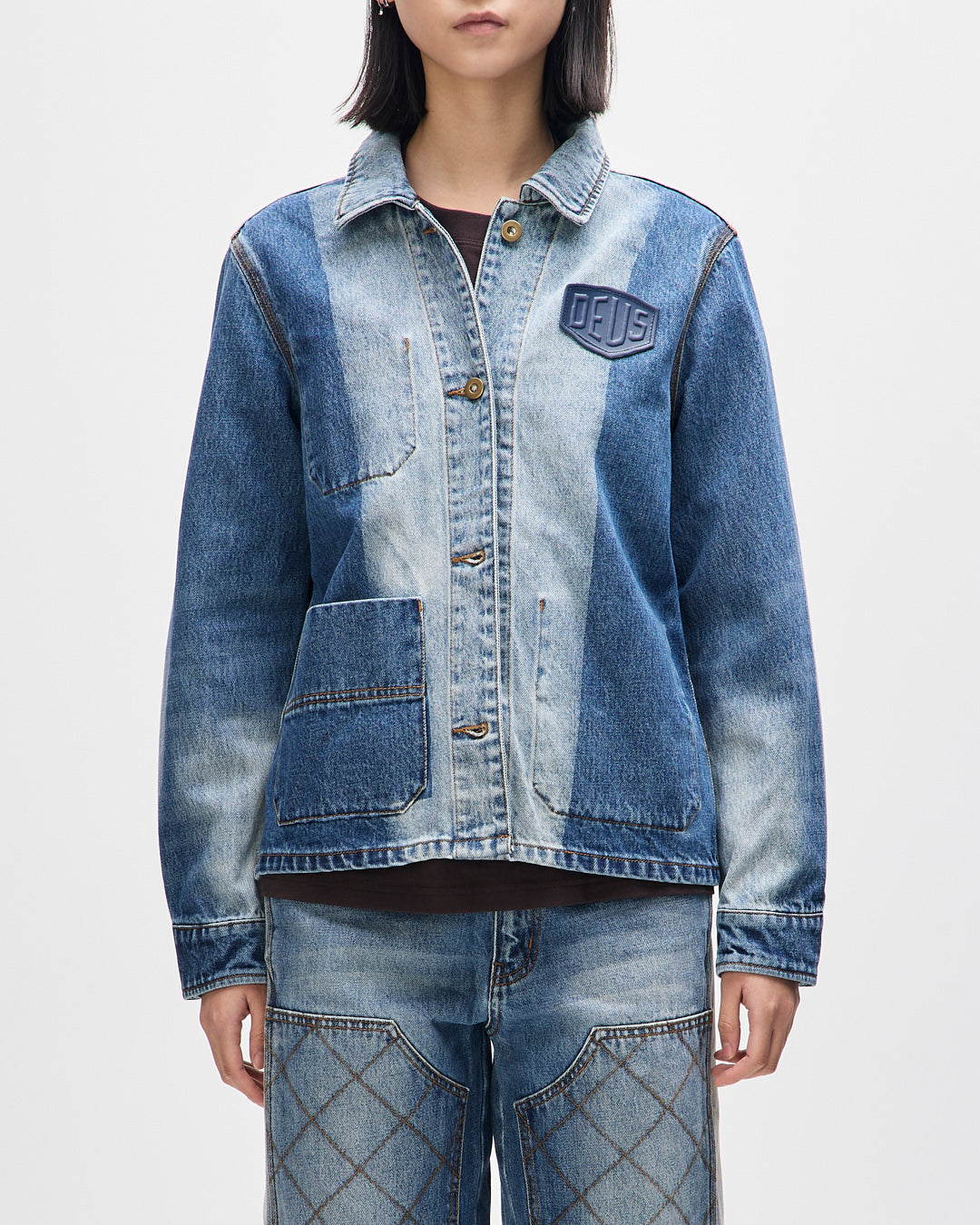 black backless short dress Jackets | Deus Ex Machina | Dayton Denim Jacket