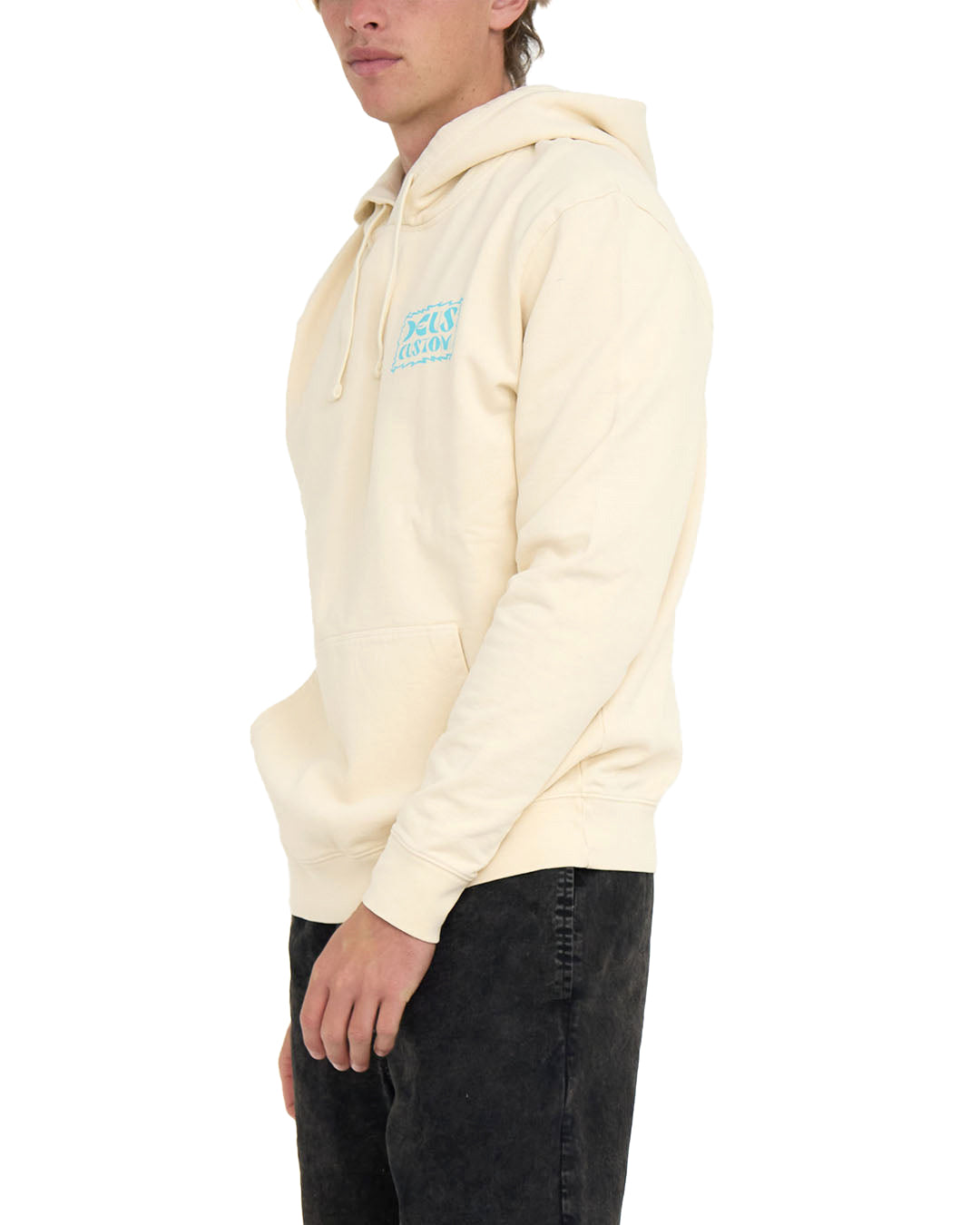 Shirts Deus Ex Machina Sunblock Acid Hoodie Dirty White Deus